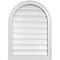 Ekena Millwork Round Top Surface Mount PVC Gable Vent: Functional, w/ 2"W x 1-1/2"P Brickmould Frame, 22"W x 30"H GVPRT22X3002SF - alternate 1